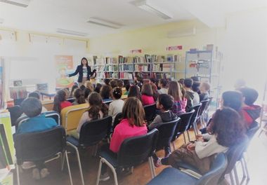 Agrupamento de Escolas de Montenegro recebe a autora Ligia Boldori durante a Semana da Leitura