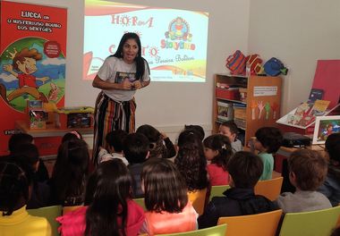 Escola EB1 São Pedro do Mar - Quarteira recebe "Histórias Sorridentes com Ligia Boldori"